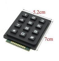 4x3 mátrix billentyűzet - keypad