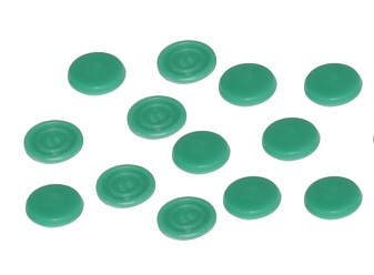 Porvédő műanyag zöld sapka HGR15 sínhez