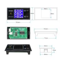 LCD Digitális Voltmérő Ampermérő Wattmérő Monitor DC 0 - 100V 10A 1000W