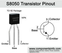 TO-92 S8050 NPN Transistor 0.5A 40V 0.625W