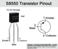 TO-92 S8550 PNP Transistor 0.5A 40V 0.625W